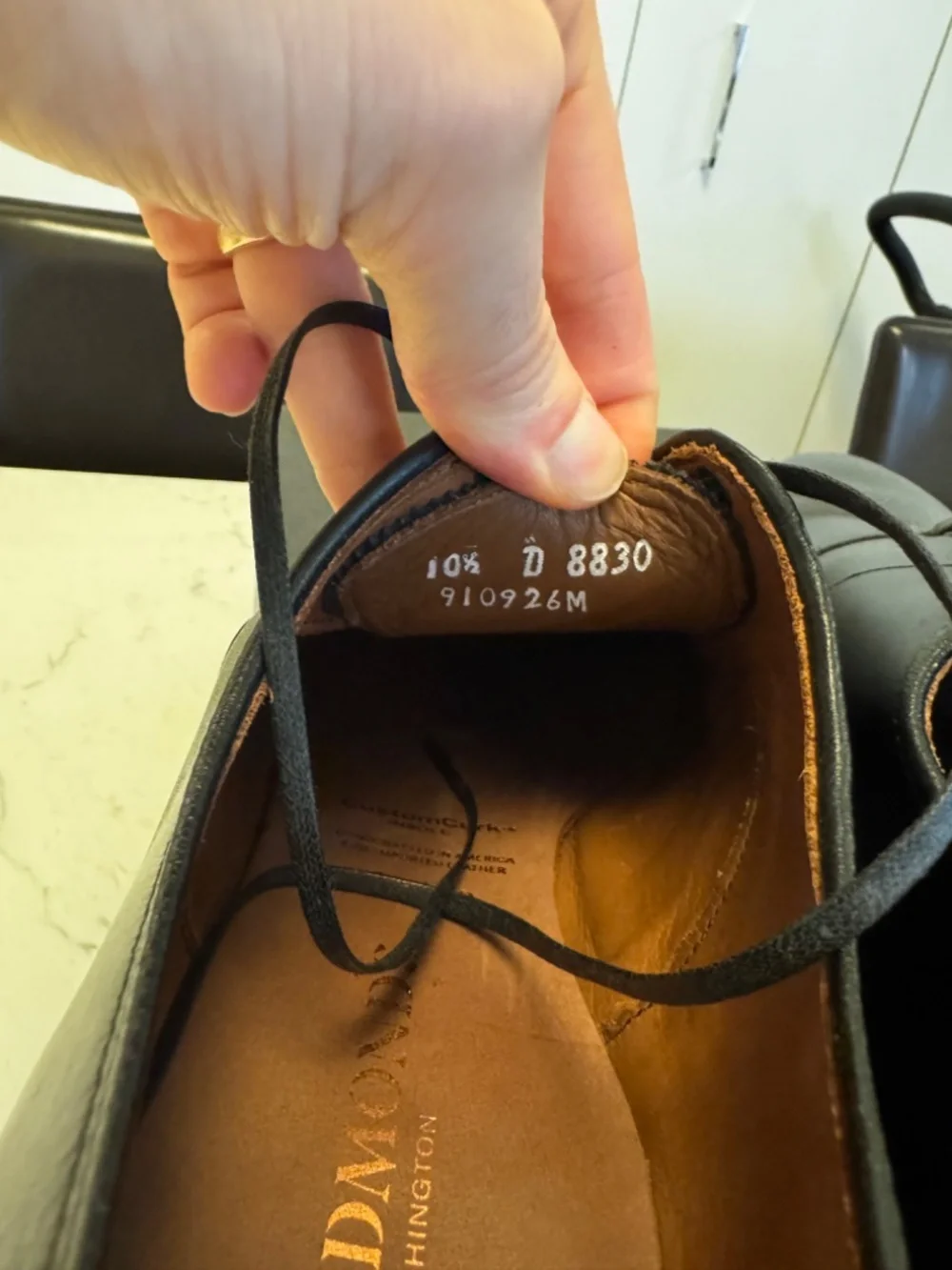 Allen Edmunds Carlyle Black 10.5 D Worn Once